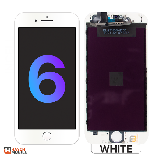 iPhone 6 Compatible LCD Display Touch Screen - [White]
