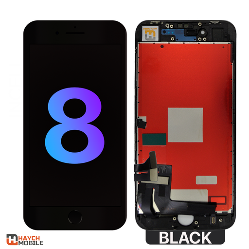 iPhone 8 Compatible LCD Display Touch Screen - [Black]