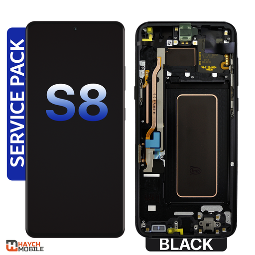 Samsung Galaxy S8 (G950) LCD Touch Digitizer Screen [Service Pack] [Black Frame]