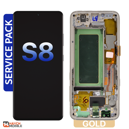 Samsung Galaxy S8 (G950) LCD Touch Digitizer Screen [Service Pack] [Gold Frame]