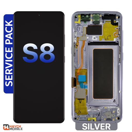 Samsung Galaxy S8 (G950) LCD Touch Digitizer Screen [Service Pack] [Silver Frame]