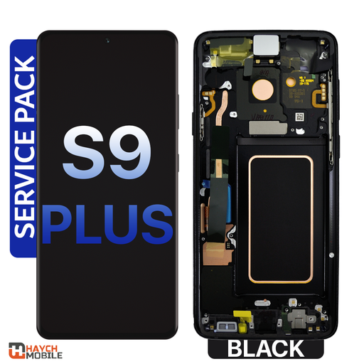 Samsung Galaxy S9 Plus (G965) LCD Touch Digitizer Screen [Service Pack] [Cosmic Black]