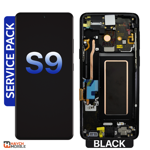 Samsung Galaxy S9 (G960) LCD Touch Digitizer Screen [Service Pack] [Black Frame]