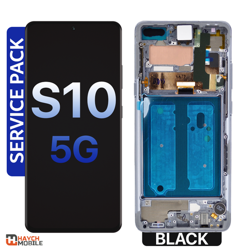 Samsung Galaxy S10 5G (G977) LCD Touch Digitizer Screen [Service Pack] [Majestic Black]