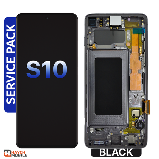 Samsung Galaxy S10 (G973) LCD Touch Digitizer Screen [Service Pack] [Prism Black]