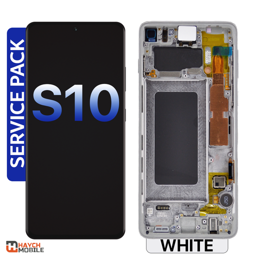 Samsung Galaxy S10 (G973) LCD Touch Digitizer Screen [Service Pack] [Prism White]