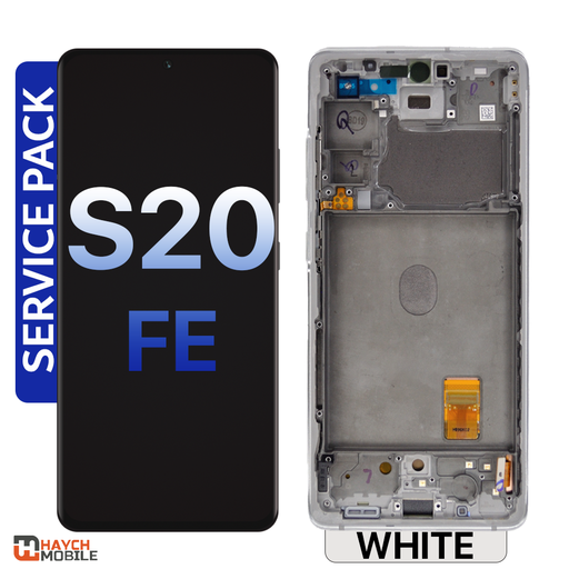 Samsung Galaxy S20 FE (G781B) LCD Touch Digitizer Screen [Service Pack] [Cloud White]