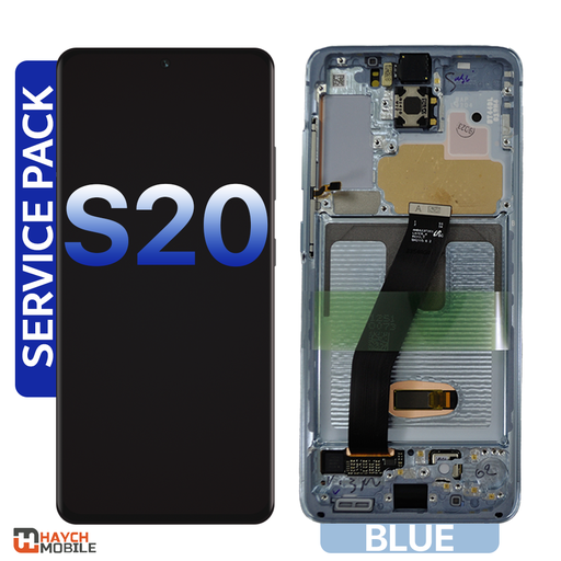 Samsung Galaxy S20 (G980) LCD Touch Digitizer Screen [Service Pack] [Blue]