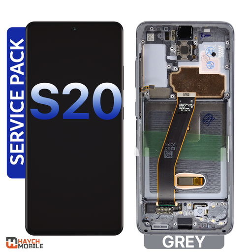 Samsung Galaxy S20 (G980) LCD Touch Digitizer Screen [Service Pack] [Cosmic Grey]