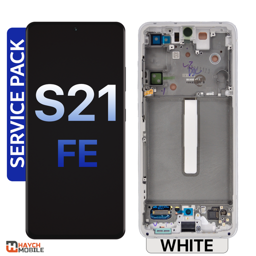 Samsung Galaxy S21 FE (G990) LCD Touch Digitizer Screen [Service Pack] [White]