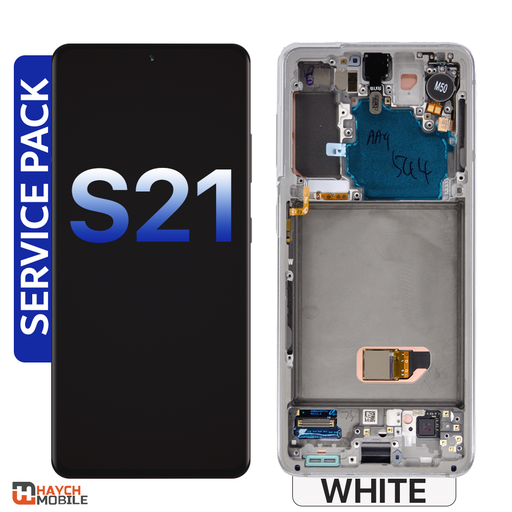 Samsung Galaxy S21 (G991) LCD Touch Digitizer Screen [Service Pack] [White]