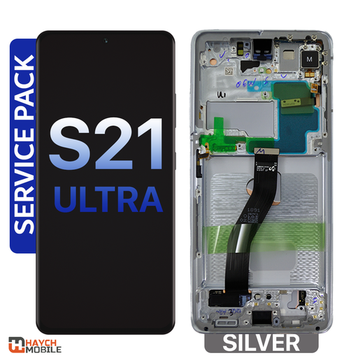 Samsung Galaxy S21 Ultra (G998) LCD Touch Digitizer Screen [Service Pack] [Silver]